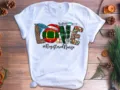 Christmas nurse short sleeve t-shirt casual white tee with cute holiday medical graphics. - 3XL / Top - Registered Nurse Print - QH8169