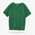 Classic solid green short sleeve t-shirt for men and women casual basic plain tee custom apparel - Green 01