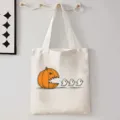 Halloween canvas shopper tas met pompoen en geest print, casual schoudertas voor dagelijks. - Pompoen Jacht op Geest Stijl (9091) / 35cmx45cm