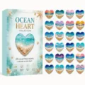 Ocean Heart adventskalender 24 dagen aftelbox met hars strand thema hart hangertjes. - Stijl Vier (GJ888-04)