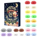 Christmas 24 Days Advent Calendar Mystery Box Featuring Cute Dumpling Squishy Toy Set - Style MH008-08