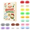 Christmas 24 days advent calendar mystery box with cute squishy dumpling toys set. - Style MH008-09
