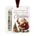 Natale acrilico porta soldi ornamento trasparente conservazione contanti ciondolo festa - GJ926-06 Babbo Natale