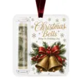 Decorazione natalizia in acrilico portamonete trasparente porta contanti decoro albero - GJ926-12 Campane di Natale