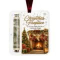 Natale acrilico porta banconote pendente trasparente decorazione albero di natale - GJ926-14 Caminetto di Natale