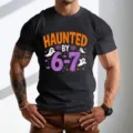Ανδρικό κοντομάνικο T-shirt Halloween με αστείο γραφικό σχέδιο για πάρτι ρούχα - S / Tops / Μαύρο