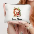 Weihnachten Kosmetiktasche personalisiert Name Weihnachtsmann Make-up Tasche Kulturbeutel - Buchstabe C Stil