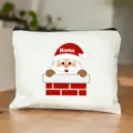 Personalisierte Weihnachtsmann Kosmetiktasche, weihnachtliche Geschenk Aufbewahrungstasche. - Weihnachtsstil 11