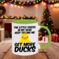 Ceramic coffee mug featuring a funny yellow duck graphic and English quote print for gifts. - 350ml / Green