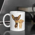 Ceramic coffee mug with funny dog illustration, ideal for morning drinks and daily office use. - 14-Funny Dog