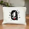 Gepersonaliseerde letter Q make-up tas canvas etui met ritssluiting stijlvolle clutch - Letter Q Stijl