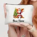 Personalisierte Weihnachtsmann Buchstabe X Kosmetiktasche Make-up Beutel Weihnachtsgeschenk - Buchstabe X Stil