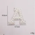 Lettre A strass perle patch DIY accessoire de vêtement, détail étincelant pour sacs et chapeaux. - Lettre A / Sans support adhésif