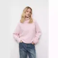 Pink Turtleneck Knit Sweater Casual Long Sleeve Pullover Soft Autumn Winter Warm Top - S / Tops / Pink