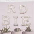 Pearl rhinestone letter patches DIY accessories for stylish clothing, bags, hats and shoes. - BRIDE / No Back Glue Set