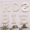 Pearl rhinestone letter patches DIY clothing bag hat accessories sparkling crystal alphabet - BRIDE / Self-Adhesive Set