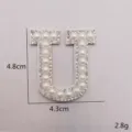 Perlen Strass Buchstabe U Aufnäher für Kleidung Taschen DIY handgemachte Dekoration Zubehör. - Buchstabe U