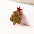 Rhinestone Christmas tree patch DIY holiday clothing accessory decorative appliques. - Christmas Tree
