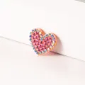 Heart rhinestone DIY patch sparkling crystal appliques for clothing hair accessories - Small Heart 2