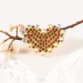 Strass Hart Patch DIY Handwerk Accessoire Bezaaide Applicatie voor Telefoonhoesje Haarspeld - Hart met Kerstboom