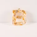 Harz Muschel Buchstabe B Anhänger DIY Schlüsselanhänger Taschenschmuck ästhetisches Zubehör - Buchstabe B