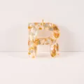 Resin shell letter R pendant DIY keychain charm bag accessory high quality stylish - Letter R