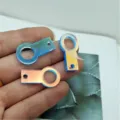 Acrylic laser charm DIY pendant for Stanley tumbler straw decoration and accessories 1pc - 2.9x1.6cm / AB Color Double Layer Protective Film