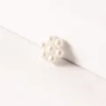 Witte parel bloem DIY accessoire, charmante haarspeld knutselcomponent voor handgemaakte decoratie. - Stijl 18