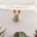 Flocked resin simulation corgi dog charm variant, cute DIY accessories for bags and keys. - Corgi