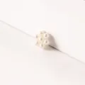 Mooie witte parel bloem DIY accessoire bedel voor haarspelden en handwerk knutseldecoratie - Stijl 19