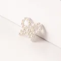 Parel strik DIY accessoire voor haarspelden en handwerk, elegante witte parel. - Stijl 20