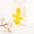 Yellow translucent tulip leaf DIY charm pendant shoe accessory cute style design - Yellow Leaves