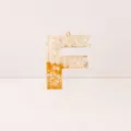 Resin letter F pendant DIY epoxy keychain backpack charm craft jewelry accessory wholesale - Letter F