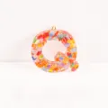 Pink heart sequin epoxy resin letter Q pendant keychain DIY bag accessory variant - Letter Q