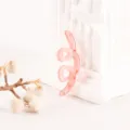 Pink translucent abstract swirl shoe charm DIY accessory for clogs and fashion bracelets. - Pink Lines