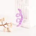 Purple acrylic line pendant DIY charm for clogs and jewelry accessories, stylish accessory. - Purple Stripes