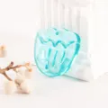 Blue translucent acrylic tulip flower pendant for DIY clogs and jewelry accessories making. - Blue Tulip