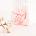 Pink translucent acrylic tulip pendant, cute DIY jewelry accessory for charms and crafts. - Pink Tulip