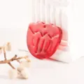Red acrylic tulip flower pendant charm for DIY clog shoes and jewelry accessories. - Red Tulip
