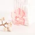 Pink translucent flower charm pendant, cute DIY jewelry accessory for clogs and bracelets. - Pink Floral