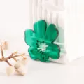 Green acrylic flower charm pendant for custom DIY clogs shoes accessories and fashion - Green Floral