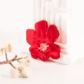 Red acrylic flower DIY charm for clogs and jewelry crafting, vibrant pendant accessory SKU. - Red Flowers