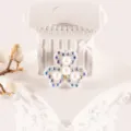 DIY clover rhinestone pearl patch clothing accessories decorative appliqué craft items - Three-Petal Flower
