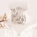 Rhinestone Leaf Patch DIY Craft Sparkling Crystal Applique for Clothing Shoes Bags Variant - Leaf