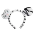 Plush white tiger ear headband cute animal hair accessories for party and amusement parks. - 14# White 3D Tiger Head Tail