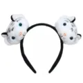 Cute plush tiger ear headband, soft fuzzy animal hair hoop for party cosplay daily wear. - 20# White Tiger Dual Doll Style