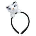 Cute plush tiger ear headband for cosplay parties, amusement parks, and festive events. - 22# White Tiger Doll Head-resting Style