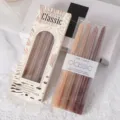 25cm dinerkaarsen set van 4 rookvrije verloop morandi kaarsen romantische bruiloft decor - Gradiënt Koffie (Kleurdoos) / 4 Stuks/Verpakking