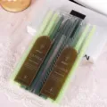 Candele coniche sfumate in scatola di PVC trasparente, candele torciglione eleganti per tavola - Stile Conico (锥杆2.2*30) / Confezione da 4 / Verde Sfumato