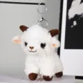 Portachiavi in peluche di pecorella di cartone animato, morbida bambola di agnello. - 12cm / Pecora-Portachiavi Argento